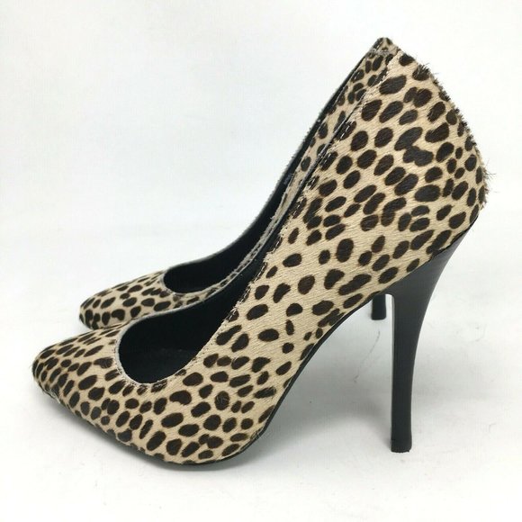 Steve Madden Calf Hair Stiletto Heels Intrud-L Animal Print NWOT sz 7 Sexy - Picture 5 of 6